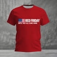 thumbnail image 2 of CHENge Men's R.E.D Friday Shirt On Friday We Wear Red Military Remember Everyone Deployed Unisex-Adults US Flag Classic Fit Short Sleeve T-Shirt, 2 of 3