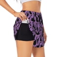 thumbnail image 3 of Lsque Funny Goose Printed Women's Running Shorts with Liner Pockets,Elastic Quick Dry Workout Athletic Gym Yoga Shorts,Womens High Waist Shorts-Small, 3 of 9