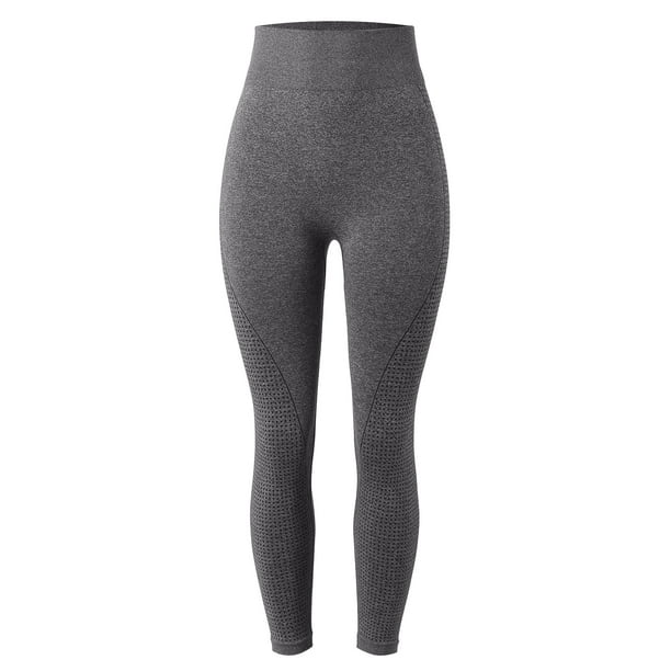 Aayomet Women's High Waisted Hip Lifting Tight Fitness Pants New Seamless  Peach Hip Running Sports Boot Cut Yoga Pants (Gray, M) 