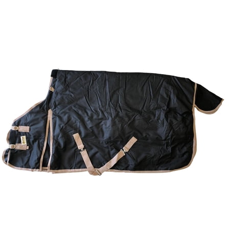AJ Tack 1200D Waterproof Turnout Horse Blanket 400g - Black 78