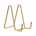 thumbnail image 4 of Unique Bargains 3Pack 4.3Inch Plate Stand for Display Iron Easel Plate Holder for Photo Gold, 4 of 5