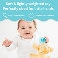 Queebi PaciBuddy Lion Pacifier Holder Plush Toy Includes Detachable