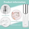 thumbnail image 2 of 3 PCS Refillable Empty Travel Perfume Atomiser, Transparent Mini Glass Perfume Aftershave Refill Bottles 6ml, Small and Fine Mist, 2 of 5