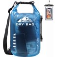 thumbnail image 1 of Dry Bag Waterproof for Women Men, 5L/10L/20L/30L/40L Roll Top Lightweight Dry Storage Bag Backpack with Phone Case for Travel, Swimming, Boating, Kayaking, Camping & Beach, 11 Transparent Co, 1 of 5