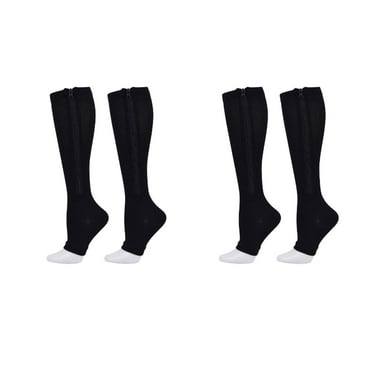 AUQ Compression Socks,Zipper Design Knee High Socks,Long Tube Compression Compression Socks for Men