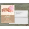 Botanical Wreath Deluxe Baby Announcement