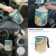 thumbnail image 7 of Renewold Sea Turtle Beach Starfish Car Seat Covers Front Rear Full Set Steering Wheel Seat Belt Pads Coasters Waste Bin Armrest Pad Cup Holders Rearview Mirror Handbrake Cover Set, 14 Pack, 7 of 7