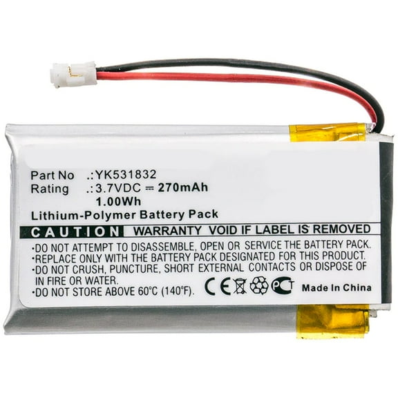 Batteries N Accessories BNA-WB-P8199 GPS Battery - Li-Pol, 3.7V, 270mAh, Ultra High Capacity Battery - Replacement for Golf Buddy YK531832 Battery