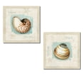 thumbnail image 1 of Beautiful Coastal Spa Nautilus and Clam Shell Set by Lisa Audit; Two 12x12in Paper Posters, 1 of 1