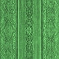 thumbnail image 1 of Ahgly Company Indoor Square Abstract Emerald Green Modern Area Rugs, 5' Square, 1 of 4