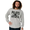 thumbnail image 5 of Looking Down On People 1903 Pilot Long Sleeve TShirt Men Women Brisco Brands X, 5 of 6