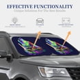 thumbnail image 4 of Kll Howling Wolf Windshield Sun Shade 2-Piece Foldable Car Front Window Sunshade For Most Sedans Suv Truck- Medium, 4 of 7