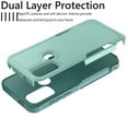 thumbnail image 6 of Xhy Moto G Power 2022 Case With Screen Protector Military Grade Full Body Double Layer Protection Shock and Drop Resistant TPU Durable Removable for Motorola Moto G Power 2022 Phone Case - Light Green, 6 of 9