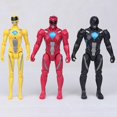 thumbnail image 3 of 6pcs/set Movie Version Power Rangers Anime Figure Model Doll Decor With Light, 3 of 4
