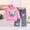Hot Pink, variant on Wilark Toddler Girls Outfit Sets with Butterfly Sweatshirt and Jeans Casual Cute Long Sleeve Kids Fall Clothes Hot Pink 3