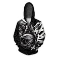 thumbnail image 4 of Sudadera con capucha y cremallera para hombre, sudadera con capucha con estampado de águila para hombre, sudadera nueva de moda, sudadera con capucha con estampado delicado, ropa, 4 of 5