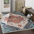 thumbnail image 4 of Mark&Day Area Rugs, 5x8 Metz Traditional Bright Orange Area Rug, Orange Blue White Carpet for Living Room, Bedroom or Kitchen (5'3" x 7'9"), 4 of 10