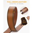 thumbnail image 2 of Cinturones con trinquete para hombre, piel, vaqueros casuales de 1,5 cm, de la marca CHAOREN, 2 of 7