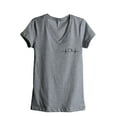 thumbnail image 1 of Coffee Is Life Women's Fashion Relaxed V-Neck T-Shirt Tee Heather Grey Small, 1 of 3