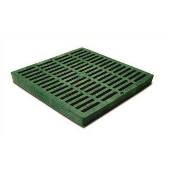 NDS 1212 Polyolefin Square Grate, 12" x 12", Green, Each
