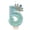 Light Blue, variant on Cartoon Number 2 Birthday Candle - Sparkling Glitter Crown Design, Magical Party Decoration - for Birthday Celebrations,’ Parties, Cake Topping