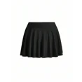 thumbnail image 4 of Black Off-Shoulder One-Piece Swimsuit With Skirted Bottom, 4 of 30
