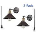 thumbnail image 2 of Capua Industrial Swing Arm Wall Sconce Simplicity 1 Light Wall Lamp-2 Pack, 2 of 8