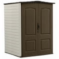 thumbnail image 2 of Rubbermaid 5x4ft Weatherproof Outdoor Storage Shed, Canteen Brown/Putty, 2 of 7