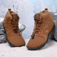 thumbnail image 5 of Men's Ankle Boots Winter Couples Fashion Lined On Lace Up Comfortable Warm Footwear Outdoor Daily Use Durable Lightweight Non Sole, 5 of 9
