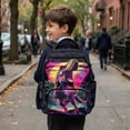 thumbnail image 5 of Bulopur T-Rex Kids Backpack for Boys Cool School Bag Lightweight Waterproof Multi-Pocket Book Bag for Kids 6-12, 5 of 7