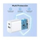 thumbnail image 4 of 3 Piezas Cargador Tipo C Pd 20w + Usb A 18w 1hora Carga Rápida Con 3 Usb C Cable Compatible Con Ip 16 15 14 13 Pro Max, Galaxy S21/s22/s23 BLANCO, 4 of 4