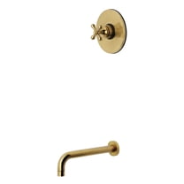Kingston Brass KB6337AXTO Restoration Single-Handle Pressure Balanced Tub Faucet, Brushed Brass