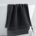 thumbnail image 6 of Beautynvta Bath Towels for Bathroom, Solid Color Cotton Bath Towel, Soft Absorbent Thickened Bath Towels for Bathroom, Travel, Camp, Hotel, and Spa, 39.4''x19.7'', Dark Gray, 6 of 6