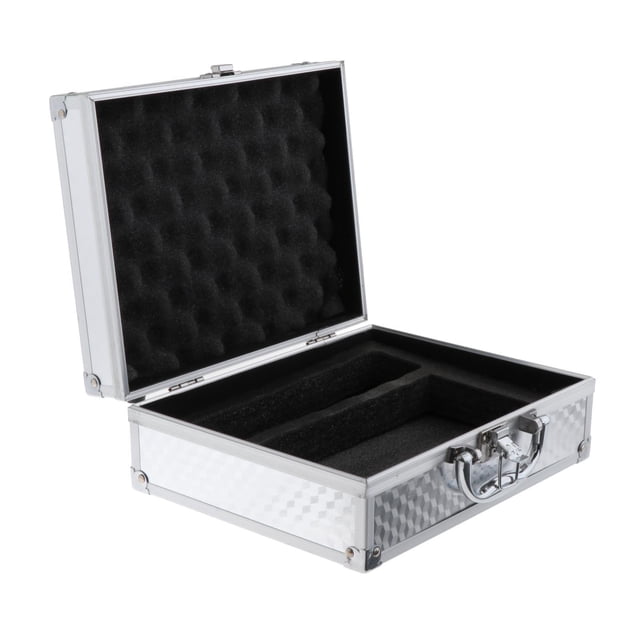 Mic Gear Storage Box with Handle Impactproof Mic Bag EVA Interior Hard Shell 20x25.4x9.7cm