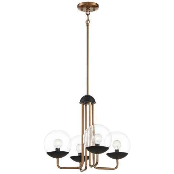 -4 Light Chandelier-19 Inches Wide By 16.25 Inches Tall -Traditional Installation George Kovacs Lighting P1504-416