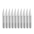 thumbnail image 1 of Unique Bargains 1/8' Shank 0.3mm Tip 30 Degree Solid Carbide Wood Engraving Bit CNC Router Tool 10 Pack, 1 of 6