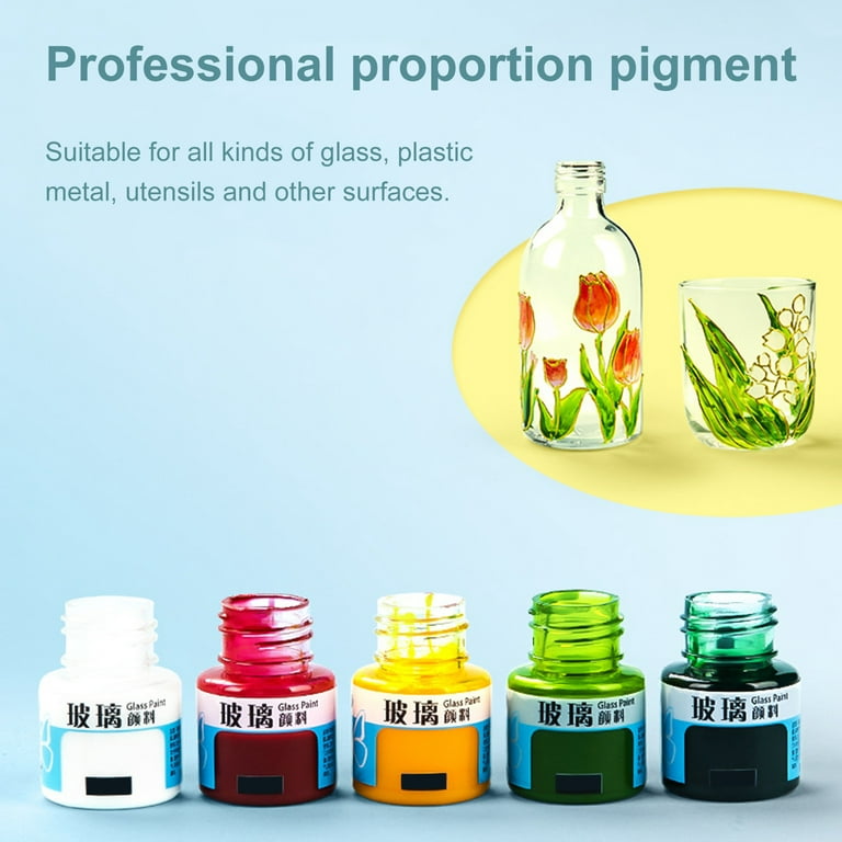 Glass Paint-Transparent-Colour Glossy and Brilliant DIY Craft