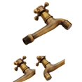 thumbnail image 3 of Wall Mounted Faucet Retro Solid Brass Single Handle Corrosion Resistant Anti-rust Water Tap Kitchen Sink Mop Pool, 3 of 3