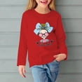 thumbnail image 3 of Fesfesfes Toddler Sweatshirt Printed Sweatshirt Round Neck Pullover Girls Hoodie Kids Non Hooded Top Flower Tops, 3 of 6
