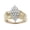 Yellow, variant on 1/2 Carat Total Weight (cttw) Wedding Rings - Marquise Shaped Cluster Waterfall Ring In Sterling Silver for Women (White, Size: 9)