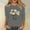 Gray, variant on SOOMLON 3/4 Sleeve Tops for Women Plus Size Tunic Cotton Tops Dressy Casual Crewneck Shirts Cute Daisy Graphic T Shirts 2025 Fashion Spring Summer Ladies Tops Loose Fit Basic Outfits Pullover Blue XL