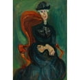 thumbnail image 2 of Chaïm Soutine 18x24 Black Ornate Framed Double Matted Museum Art Print Titled: The Old Lady Sitting (circa 1923-24), 2 of 5