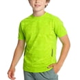 thumbnail image 1 of Zpanxa Girls Athletic Shirts Solid Color Round Neck Short Sleeve Sporty Tee Polyester Top 7-8 Years, 1 of 6