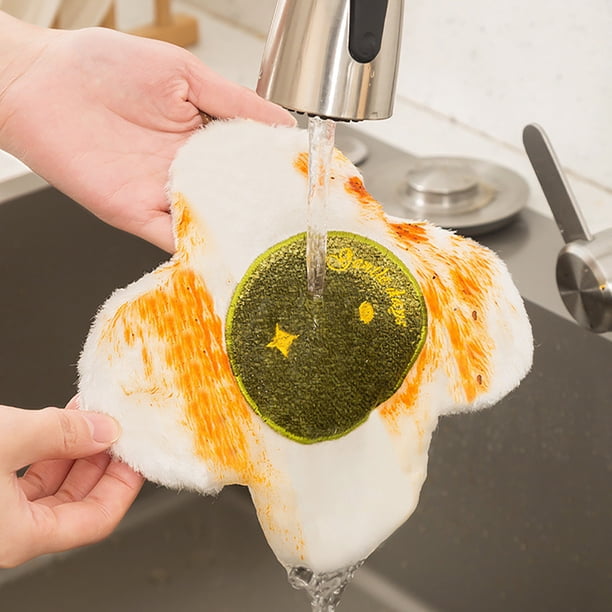 Toalla Lavavajillas de Fibra de Madera Fina Ganfancp Absorbente de Cocina No Grasienta Paño para Vajilla
