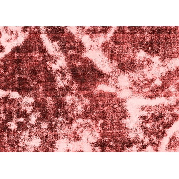 Ahgly Company Indoor Rectangle Abstract Red Modern Area Rugs, 4' x 6'