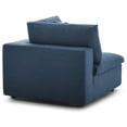 thumbnail image 2 of Contemporary Modern Urban Designer Living Room Lounge Club Lobby Sectional Sofa Set, Fabric, Navy Blue, 2 of 9