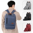 thumbnail image 1 of Juego de mochila portátil de 15" con bolsa de almuerzo y estuche para lápices - Mochila de nylon para viajes y universidad, 1 of 6