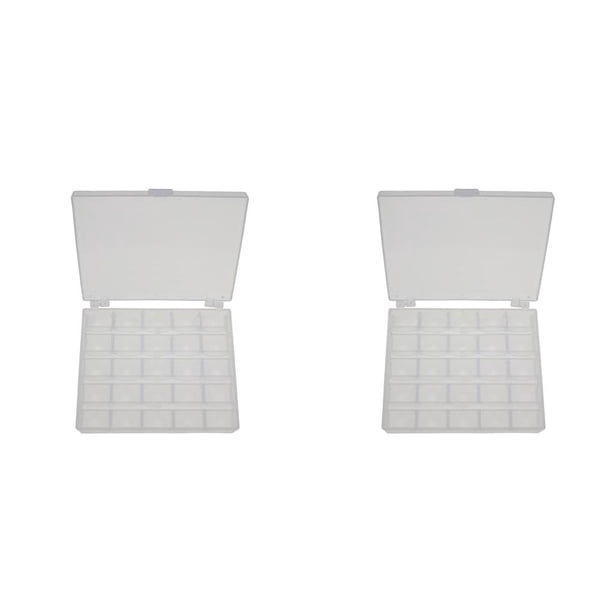 Caja de almacenamiento Naiovety 25 Slots Transparente 2piezas