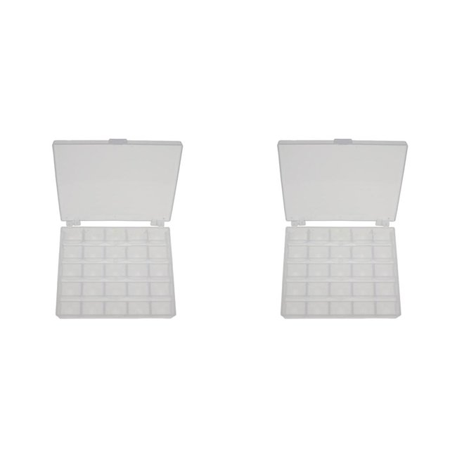 Injueey Sewing Machine Transparent Bobbins ASB Empty Reels Portable Holder Spools Storage Home Dustproof Case Box Organizer Thread Transparente 2piezas Injueey CBP107148