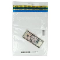 10W x 14H Contaminated Currency Bag with Tamper Evident Seal 100/pack